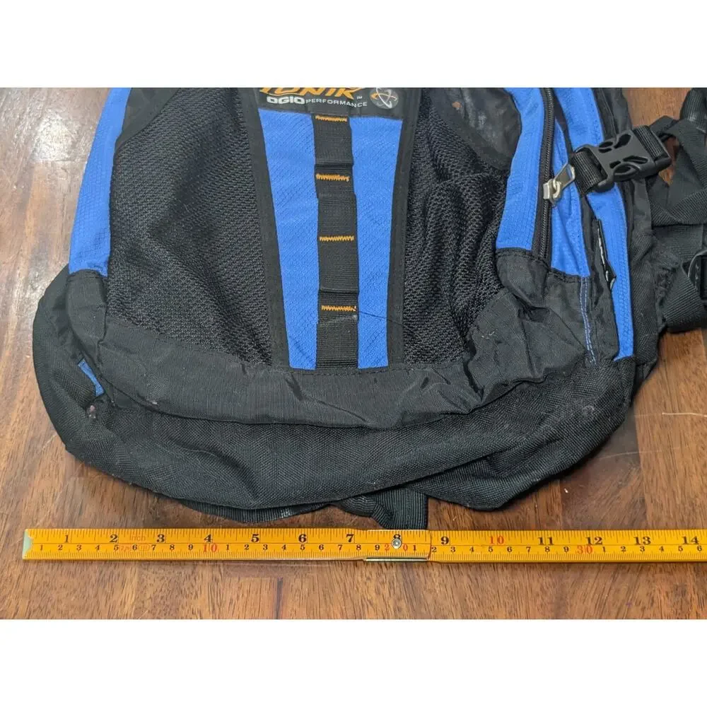 OGIO Ionik Backpack Blue Black Laptop School Travel Bag Durable Multi Pocket